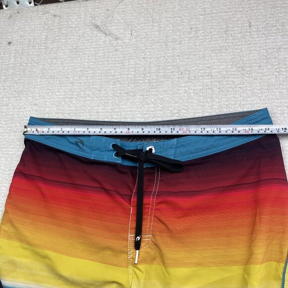Rip Curl Board Short Swim Trunk Bathing Suit Men Striped Mirage Multicolor Read - Picture 6 of 16